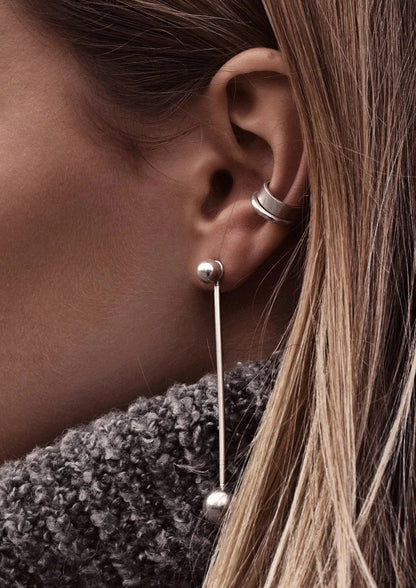 Line Ear Cuff - Silver